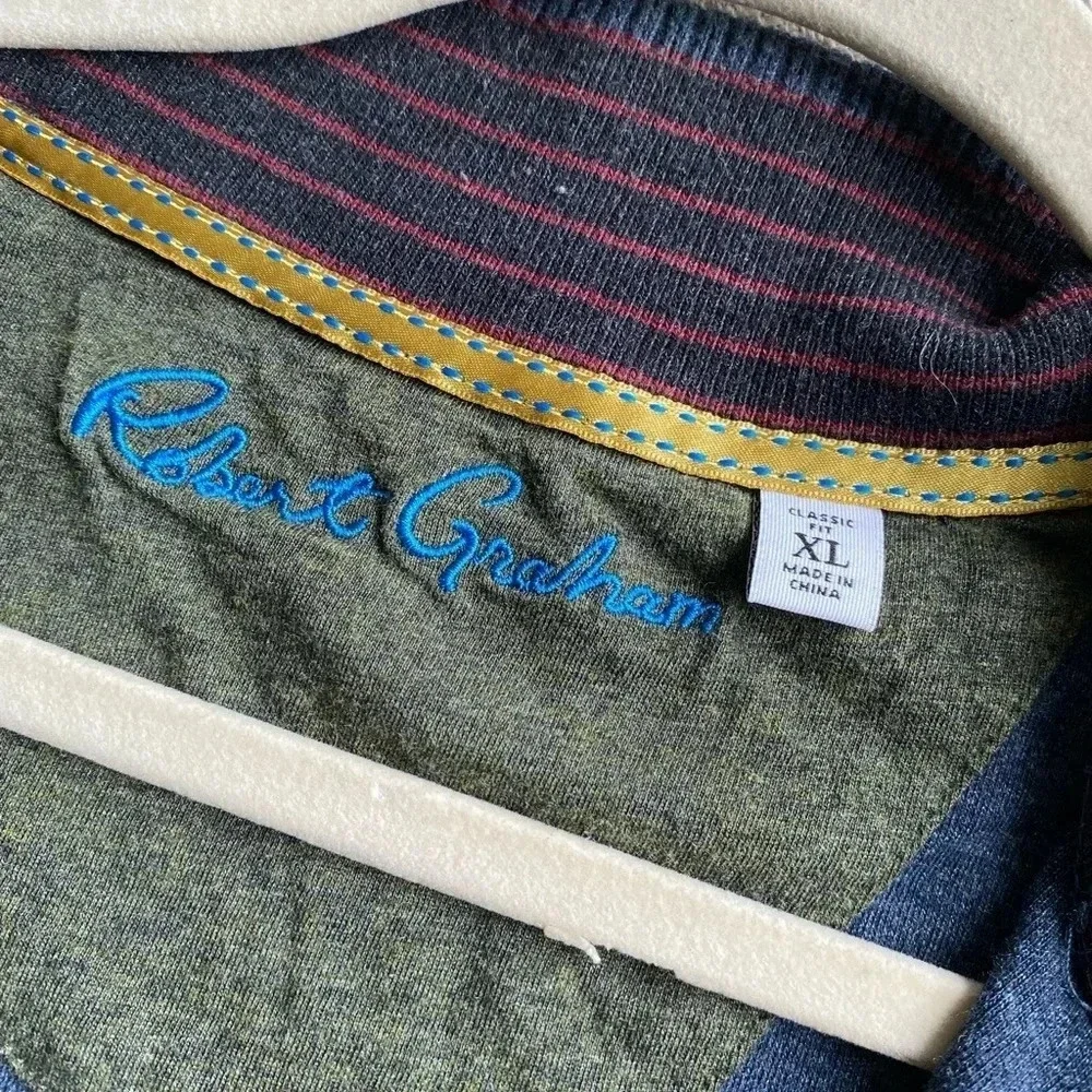 Robert Graham Sweater Men’s XL Pullover Half Zip